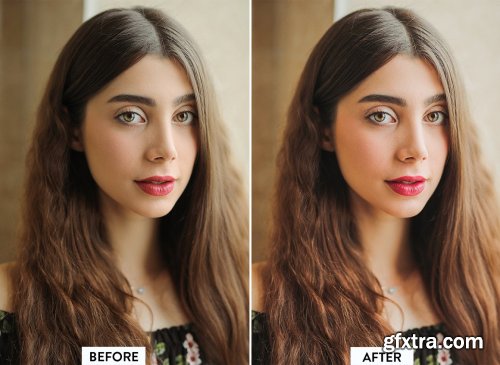  CreativeMarket - 10 Perfect Makeup Lightroom Preset 6145260