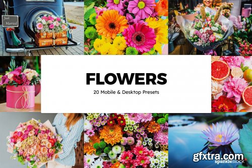 CreativeMarket - 20 Flowers Lightroom Presets & LUTs 6123554