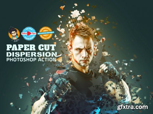 CreativeMarket - Paper Cut Dispersion PS Action 6045961