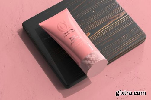 Cosmetic cream tube mockup 2