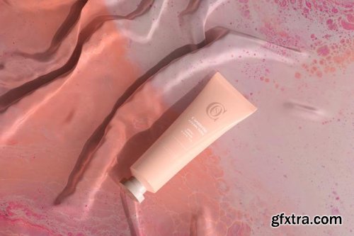 Cosmetic cream tube mockup 3