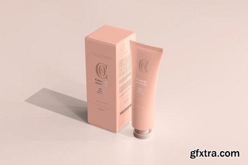 Cosmetic cream tube mockup 3