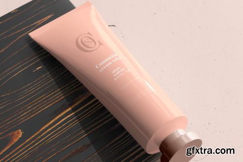 Cosmetic cream tube mockup 3