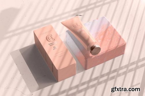 Cosmetic cream tube mockup 3