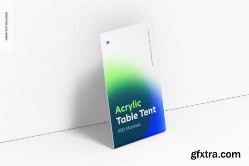 Acrylic table tents mockup