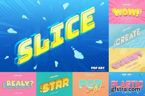 GraphicRiver - Sliced Pop Art - Text Effects 25720269