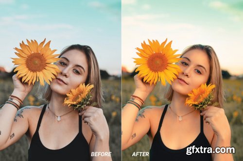 Sunflower Mobile and Desktop Lightroom Presets