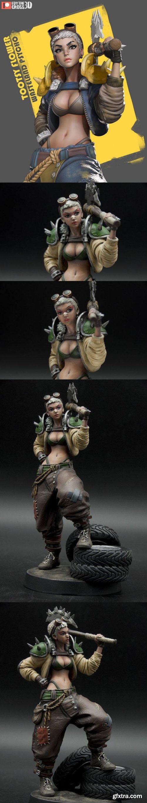 Tootsy Flower – Wasteland Psycho – 3D Print Model