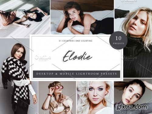 CreativeMarket - 10 x Lightroom Presets, Elodie 5962528