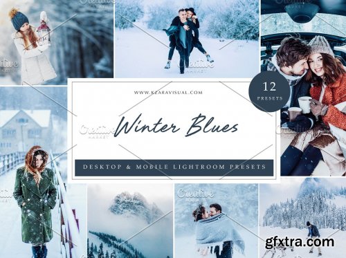 CreativeMarket - 12 x Lightroom Presets, Winter Blues 5962807