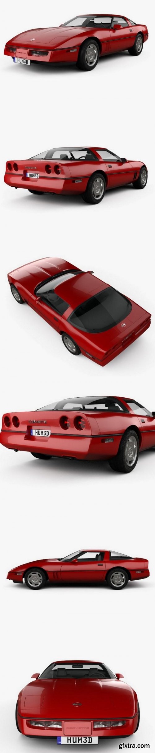 Chevrolet Corvette (C4) coupe 1983 3D model