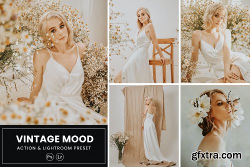 Vintage Mood Photoshop Action & Lightrom Presets