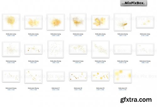 CreativeMarket - Gold Dust Photo Overlays 5013321