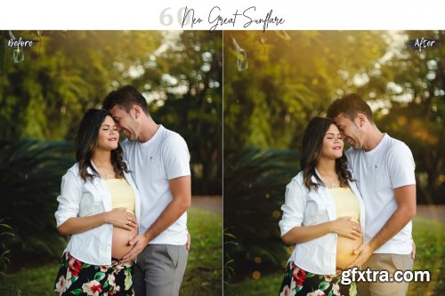  CreativeMarket - 60 Neo Great SunFlare Photo Overlays 6033404