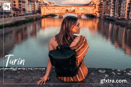 CreativeMarket - 08 Turin Photoshop Action, ACR LUT 5981128