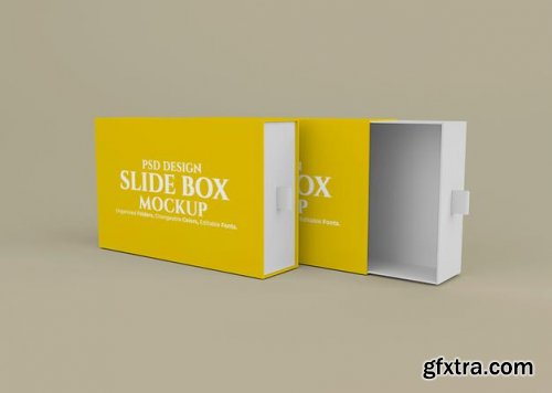 Slide box mockup