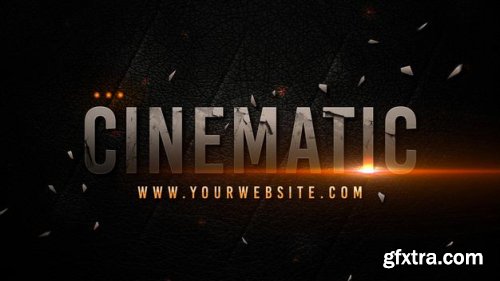 Cinematic title template text effect