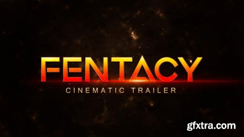 Cinematic title template text effect