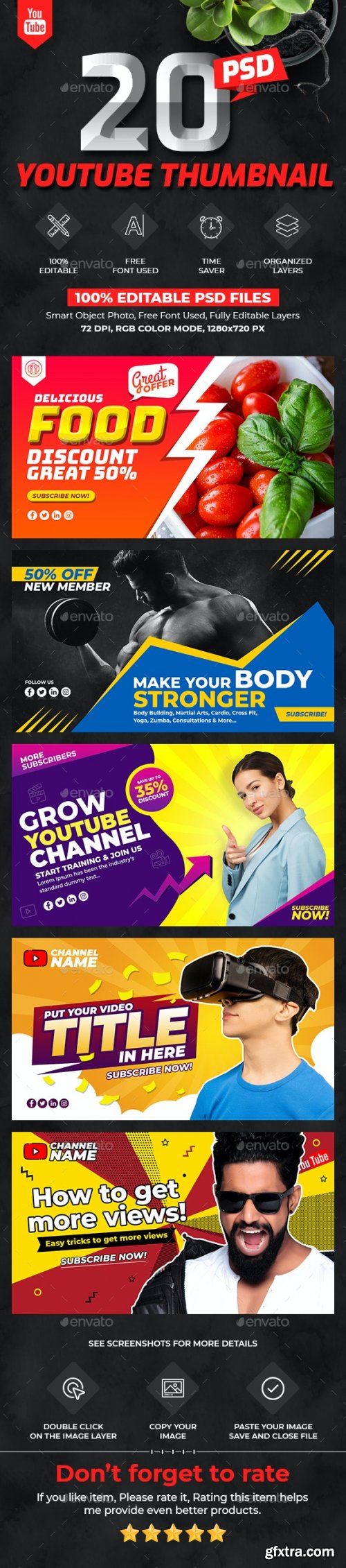 GraphicRiver - Youtube Thumbnail Templates 26526813