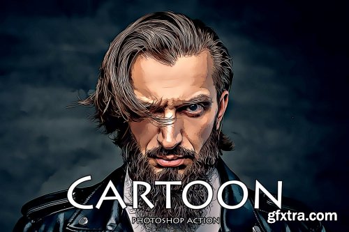 CreativeMarket - Cartoon Photoshop Action 5717853