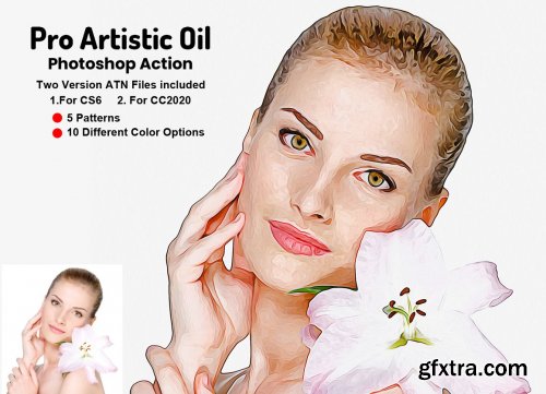 CreativeMarket - Pro Artistic Oil Photoshop Action 5733546