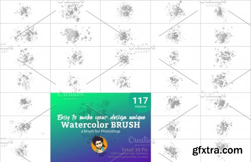 CreativeMarket - Watercolor Brush Bundle Vl 08 5751724