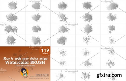 CreativeMarket - Watercolor Brush Bundle Vl 08 5751724