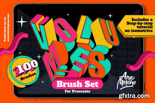 CreativeMarket - Volumes Brush Set for Procreate 5733292