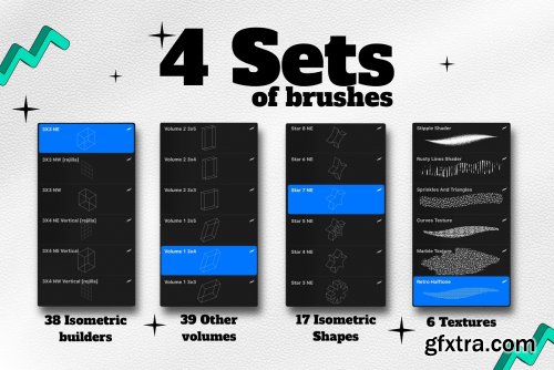 CreativeMarket - Volumes Brush Set for Procreate 5733292