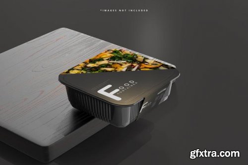 Medium size food container mockup