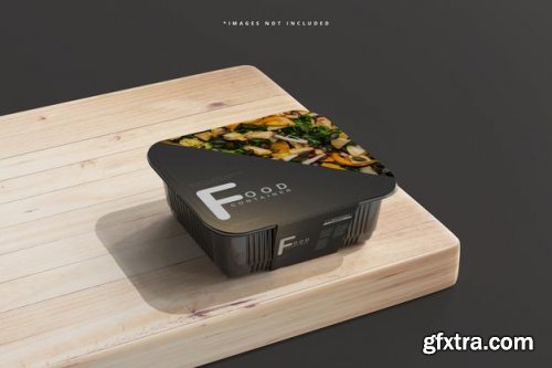 Medium size food container mockup