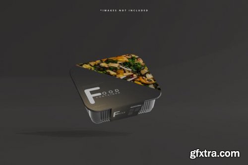 Medium size food container mockup