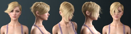 Janey Hair for Genesis 8 and 8.1 Female