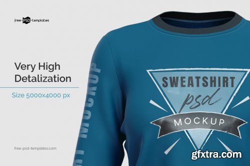 CreativeMarket - Women's Sweatshirt Mockup 5847522