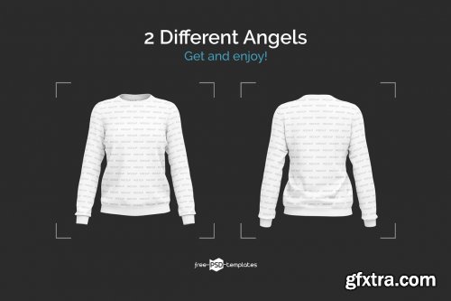 CreativeMarket - Women's Sweatshirt Mockup 5847522