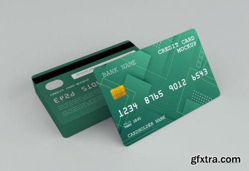 Modern credit card mockup