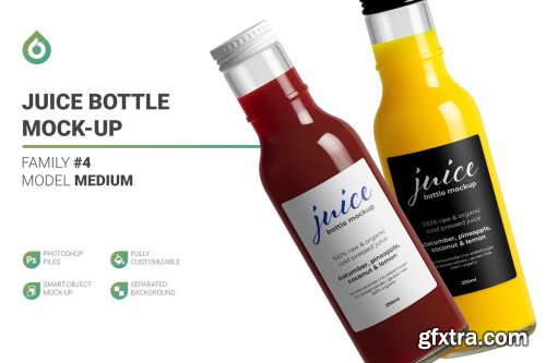 CreativeMarket - Juice Bottle Mockup 5736654