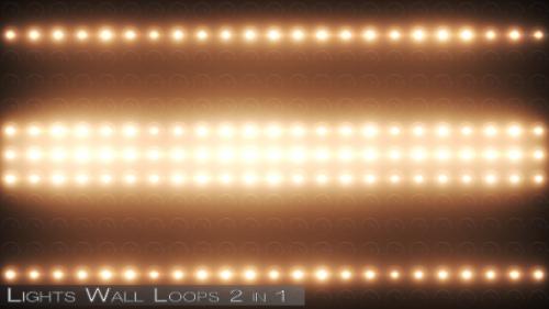 Videohive - Realistic Lights Wall - VJ 2 in 1 - 14719482 - 14719482