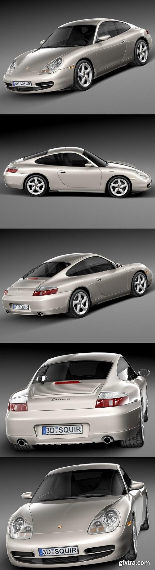 Porsche 911 996 Carrera 1997-2001 3D Model