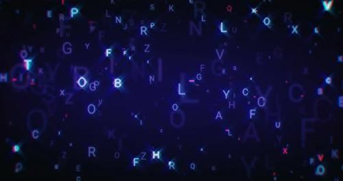 Videohive - Digital Sparkling Letters - 23682668 - 23682668