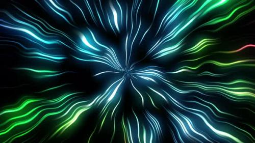 Videohive - 4K Abstract Background neon glow color moving seamless art loop background - 28781570 - 28781570