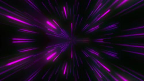 Videohive - Looped animation. Moving pink neon beams at high speed - 28781572 - 28781572