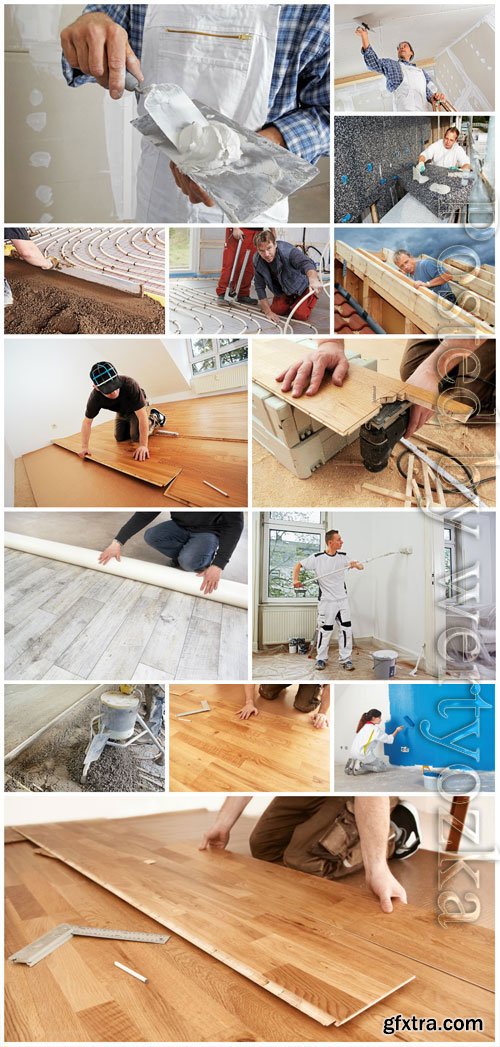 Apartment or house renovation stock photo