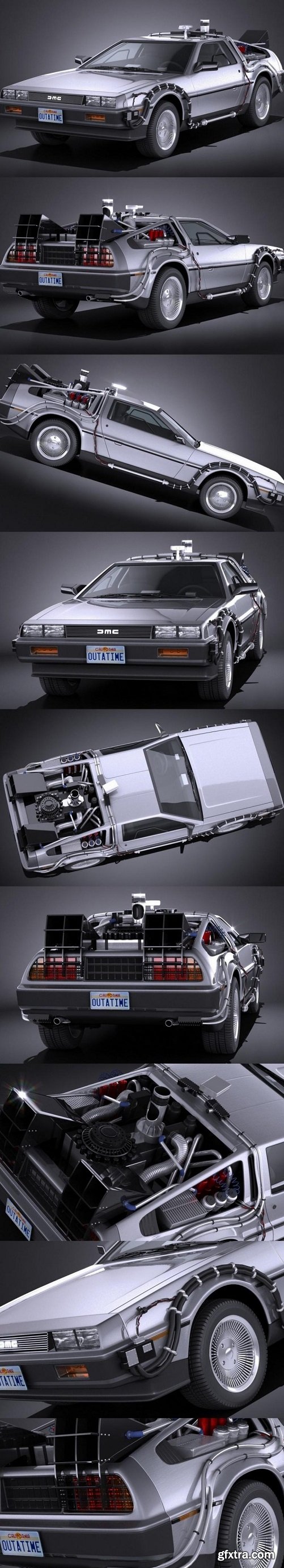 Turbosquid - Delorean DMC-12 Back To The Future Episode 1