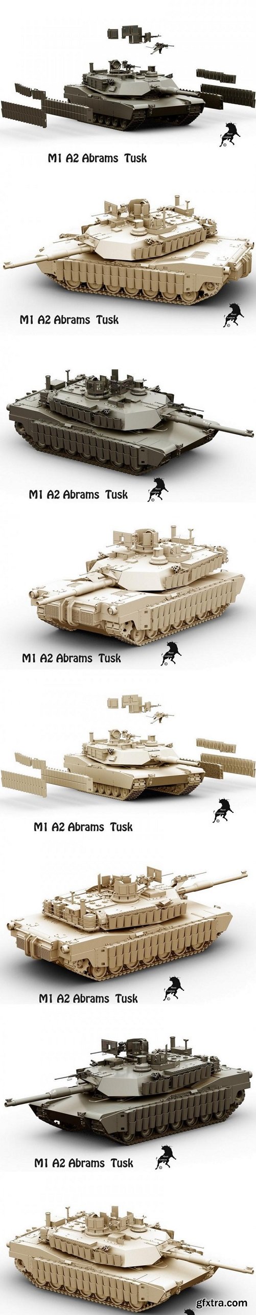 Turbosquid - M-1 A2 Abrams Tusk 3D model