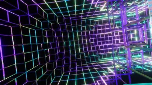 Videohive - Bright Colored Circle Room With Cubes HD - 32366170 - 32366170