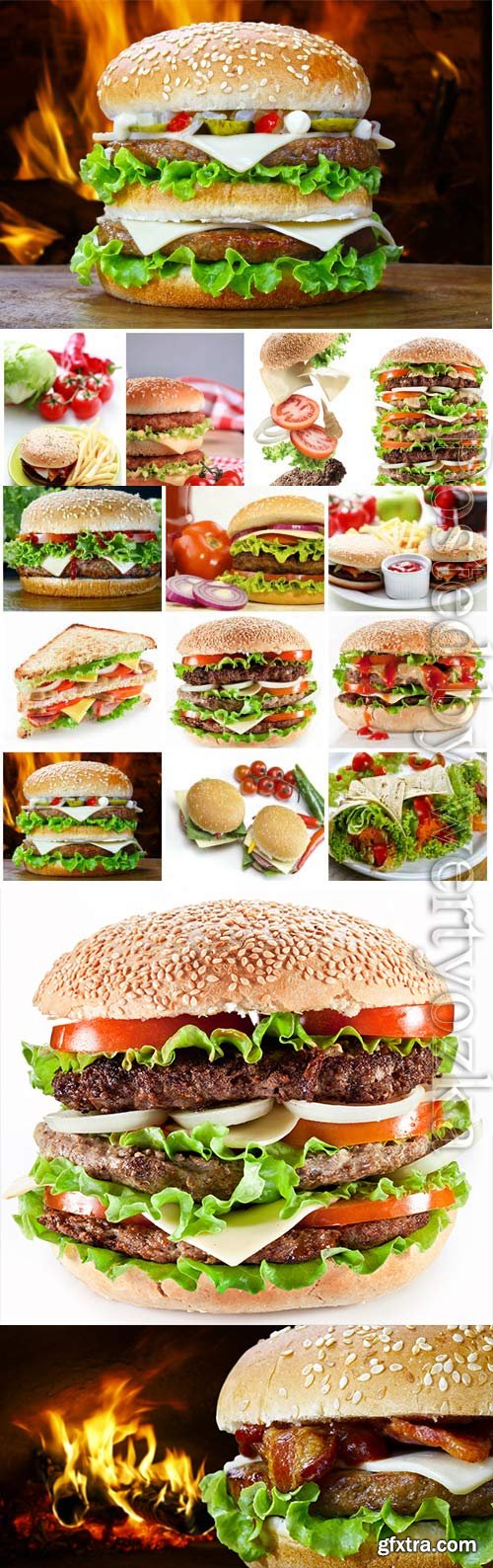 Hamburger, fast food stock photo