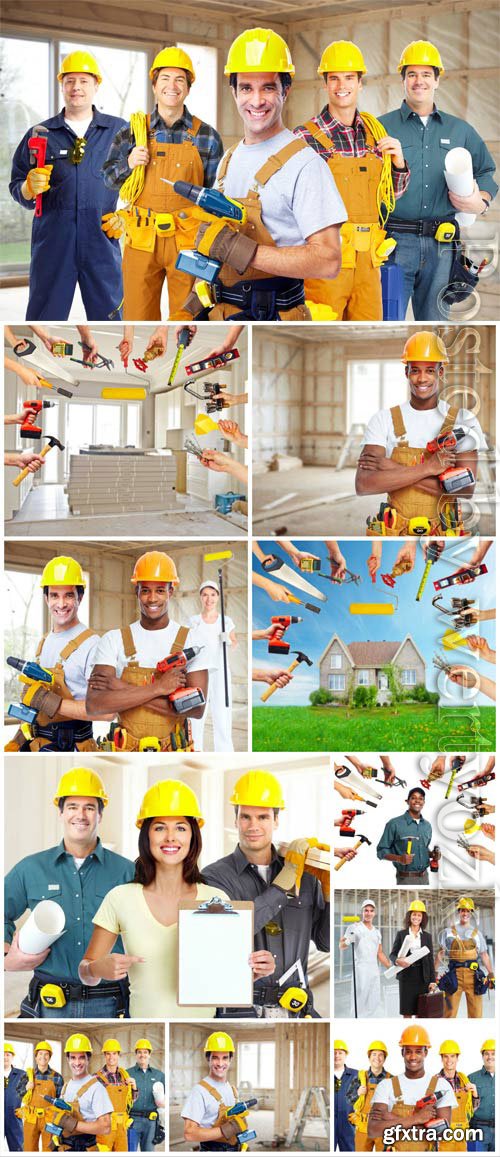 House and construction concept stock photo