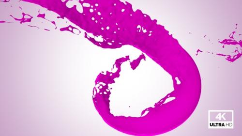 Videohive - Vortex Splash Of Pink Paint V5 - 32383123 - 32383123