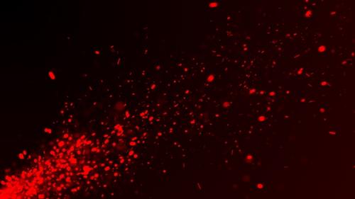 Videohive - Flying Bright Red Fire Sparks Particles Seamless Looped Background - 32383174 - 32383174